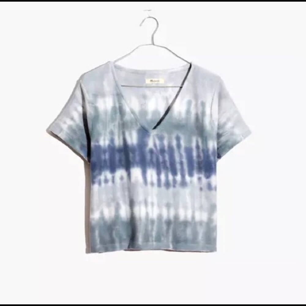 Madewell v neck tie dye shirt